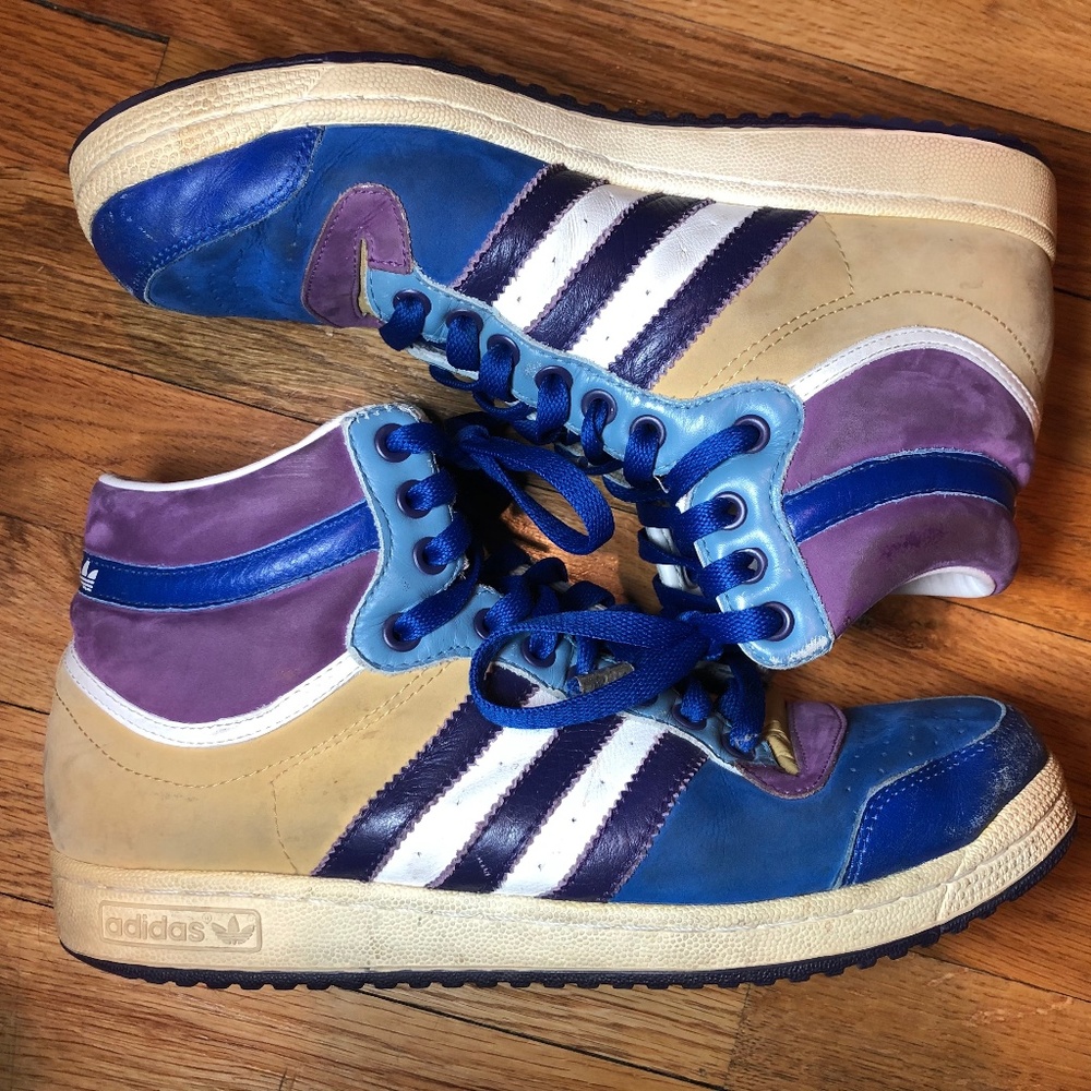 Vintage Adidas Top Ten High Top Sneakers